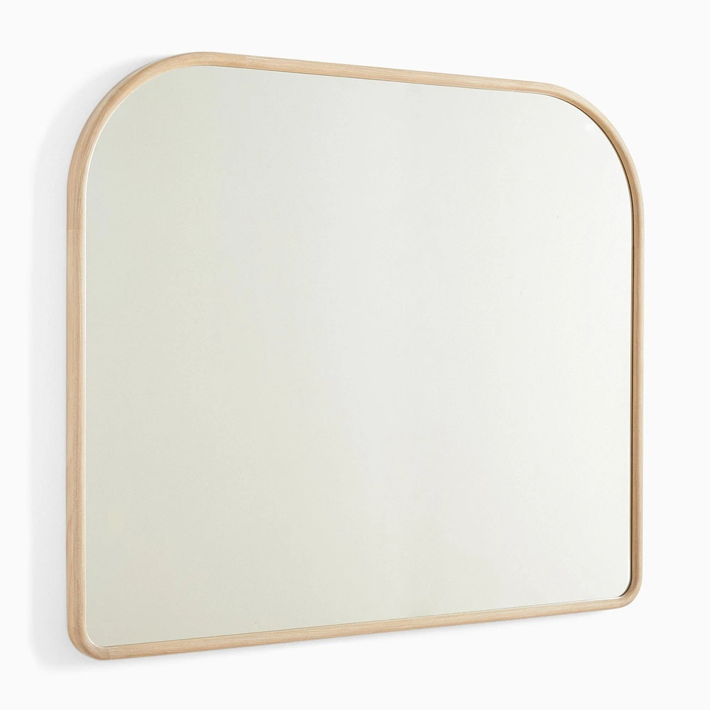 Streamline Wood Wall Mirror, Dune, 42"Wx36"H