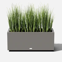 Block Series Long Box Planter, Small, 25"W x 11"D 13"H, Black