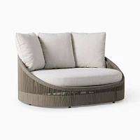 Porto Outdoor Statement Lounge Chair, Warm Cement