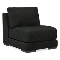 Dalton LA 68" Sofa, Down, Ludlow Leather, Black, Black