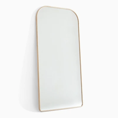 Streamline Wood Floor Mirror, Dune, 35"Wx72"H