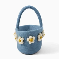 Felt Flower Diaper Caddy, Cream