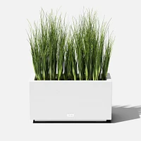 Block Series Long Box Planter, Small, 25"W x 11"D 13"H, Black