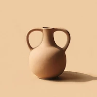 Osmos Studio Ceramic Bobble Harappan Vase, Off White