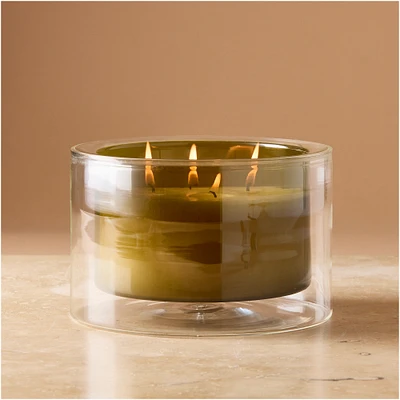 Gill Single Wick Filled Glass Candle