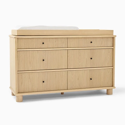 Elora 6-Drawer Changing Table, Blonde Oak