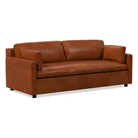 Marin 86" Sofa, Standard Depth, Saddle Leather, Nut