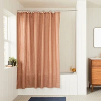 European Linen Shower Curtain 72"x74", Natural Flax