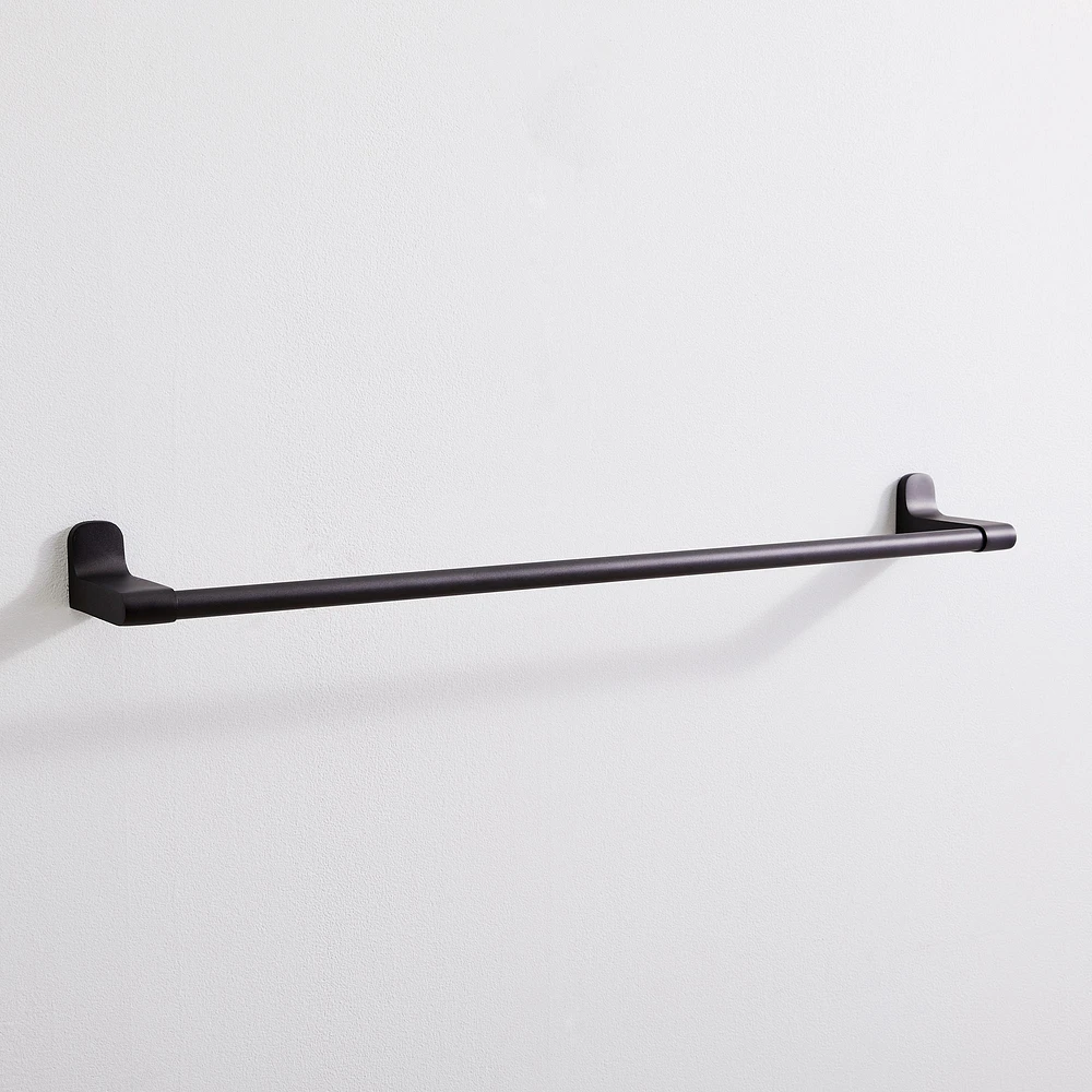 Open Box: Mid-Century Contour Bath Hardware, Towel Bar, 24", Dark Bronze