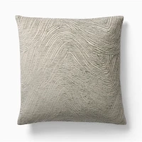 Geode Cut Velvet Pillow Cover 18x18, Sand