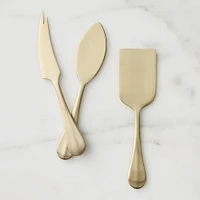 Cove Cheese Knives, Champagne Satin, Set of 3