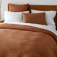 Open Box: Tencel Cotton Matelasse Duvet, King, Terracotta