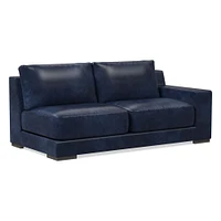 Dalton LA 68" Sofa, Down, Ludlow Leather, Black, Black