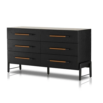 Magnolia 62.25" 6-Drawer Dresser, Yucca Oak