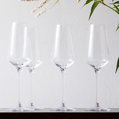 Starlight Stemware, Champagne, Glass, Clear, Set of 4