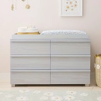 Billie Dresser Wide Changing Table Limewash Blue