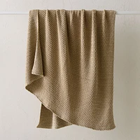 Stone Washed Cotton Throw, 50x60, Dark Olive