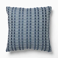 Outdoor Chunky Linear Pillow, 20x20, Alabaster