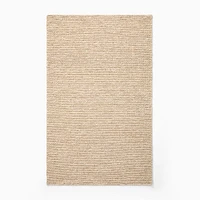 Laguna Wool Jute Rug, 5x8, Alabaster