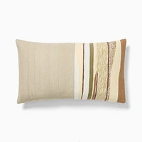 Mixed Woven Landscape Pillow Cover, 12x21, Celadon