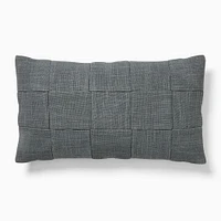 Washed Basketweave Pillow Cover, 12x21, Sand