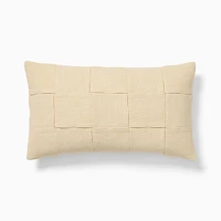 Washed Basketweave Pillow Cover, 12x21