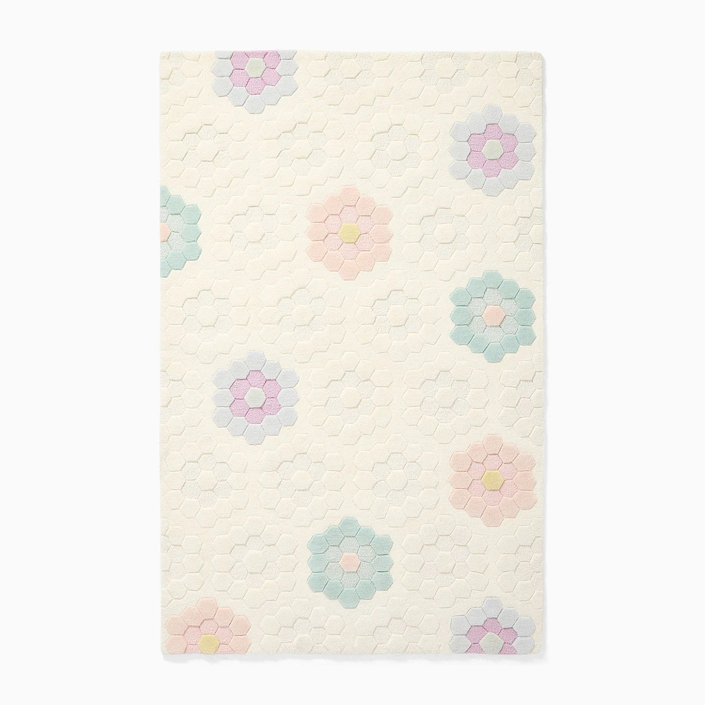 Daisy Quilt Rug, 5x8