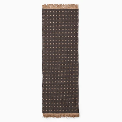 Simple Dash Jute Rug, 5X8, Dark Olive