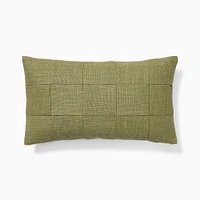 Washed Basketweave Pillow Cover, 12x21, Sand