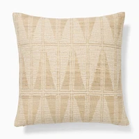 Silk Arrow Pillow Cover, 18x18, Sand