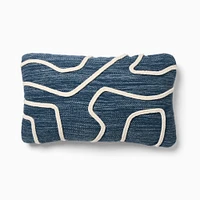 Outdoor Abstract Roping Pillow, 12x21