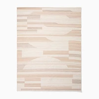 Indoor/Outdoor Soft Shapes Rug, 5x8, Sand