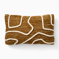 Outdoor Abstract Roping Pillow, 12x21