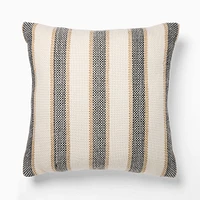 Outdoor Cabana Stripe Pillow, 20x20, Fern Green