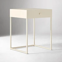 Mirren 18" Nightstand, Ivory