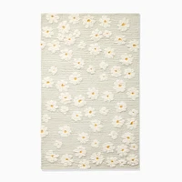 Daisy Meadow Shag Rug, Aqua, 5x8