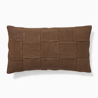 Washed Basketweave Pillow Cover, 12x21