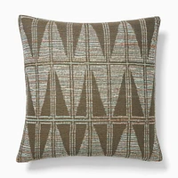 Silk Arrow Pillow Cover, 18x18, Sand