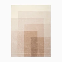 Ombre Blocks Rug, 5x8, Sandalwood