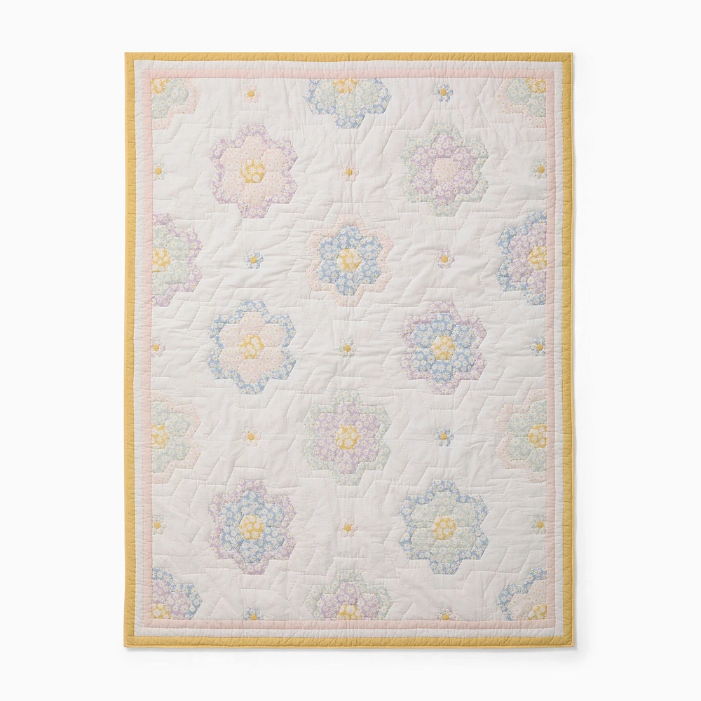 Daisy Patchwork Quilt, Multi, Twin