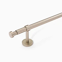 Low Profile Adjustable Rod, Antique Brass, Metal, 28-48 inches