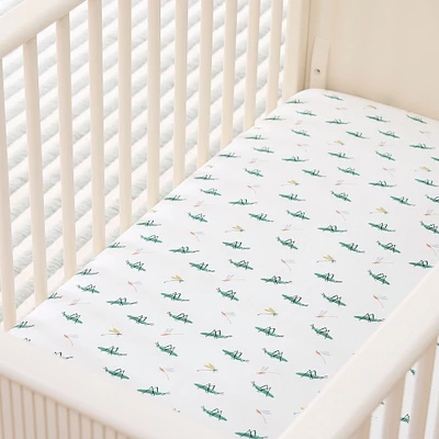 Bayou Lilypad Duckling Crib Sheet