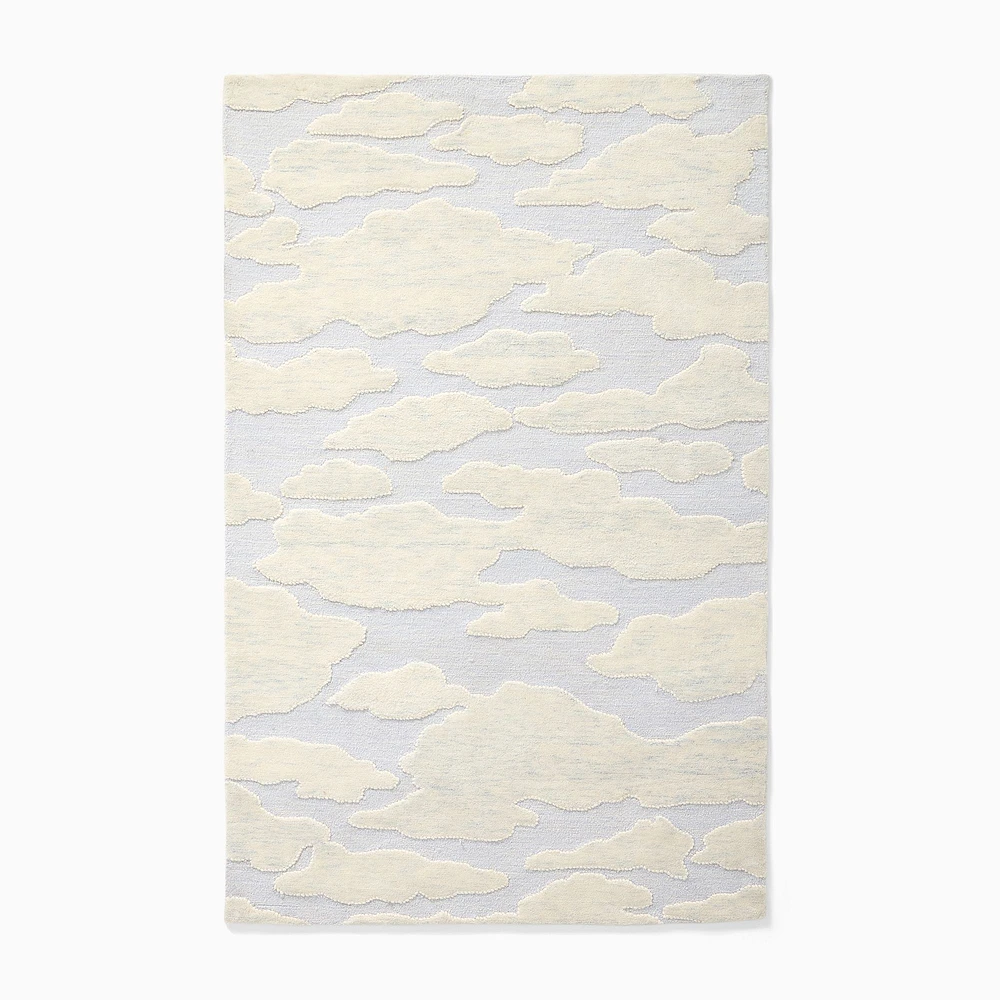 Joseph Altuzarra Skyscape Cloud Rug, 5x8, Celestial Blue