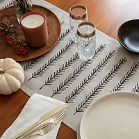 Black Feather Table Runner