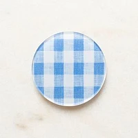 Mack Blue Gingham Coaster