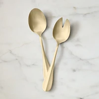 Cove Salad Servers, Champagne Satin, Set Of 2