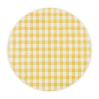 Wadsworth Goldenrod Gingham Placemat, Circle