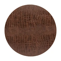 Costa Nova Club Round Placemat, Set of 4, Caramel