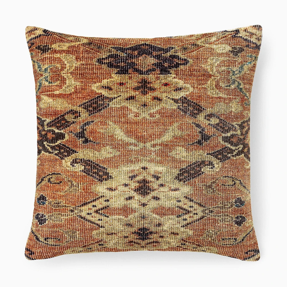 Thea Rug Pillow Cover, 20X20, Terracotta