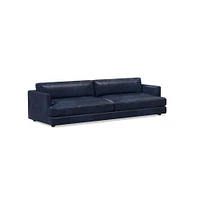 Haven 60" Sofa, Down Blend, Saddle Leather, Nut, Concealed Supports